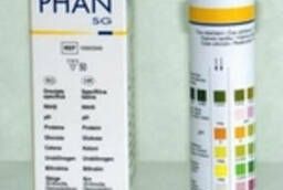 Nonafan test strips for urine analysis