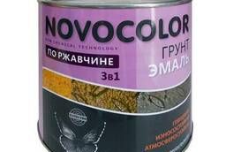Novocolor Грунт-эмаль Novocolor 3 в 1 глянцевая серый 1, 9 кг