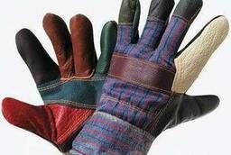 Rainbow leather gloves