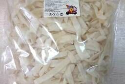 Salted and dried squid half rings