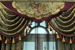 Пошив штор для театров. Текстильные ламбрекены