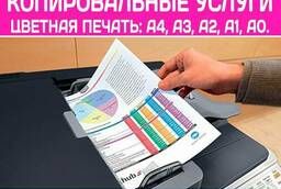 Распечатка документов с флешки цветная, печать А4, А3 Ростов