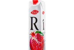 Rich Juice 1 liter Pomegranate 12 pcs in a package