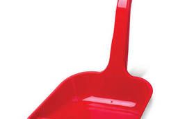 Garbage scoop, high handle, plastic, red, 4341600