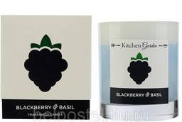 Scented candle in glass Blackberries and basil