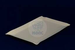 Тарелка бумажная одноразовая прямоугольная белая 13*20 мм 100/1500