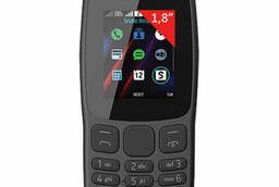 Телефон мобильный Nokia 106 TA-1114, 2 SIM, 1, 8, серый