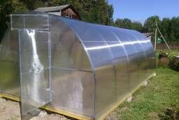 Greenhouses reinforced from polycarbonate