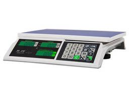 Торговые настольные весы M-ER 326 AC Slim LCD Белые