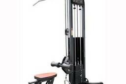 Exercise machine Vertical-horizontal traction, weight-block Black