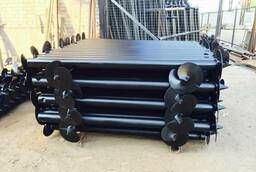 Screw piles from the manufacturer. Installation of screw piles