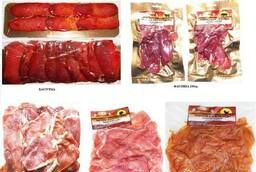 Вяленое мясо, мясные чипсы :курица, баранина, говядина, свинина
