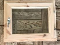 Окно для бани 40*50 деревянное Сосна