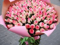 Розы свежие 73 шт Доставка цветов