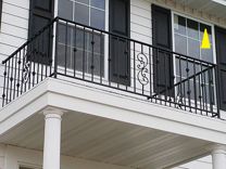 Кованые перильные ограждения лестниц балконов №178