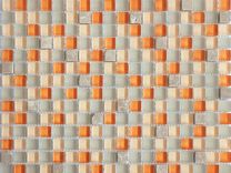 Мозаика стеклянная камень серо-оранжевая GS076