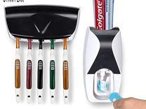 Диспенсер дозатор для зубной пасты + насадка щеток