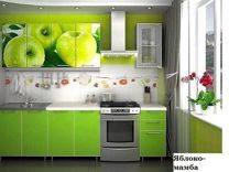 Кухня Яблоко/зеленая мамба 2 м лдсп