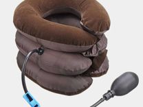Ортопедическая надувная подушка - массажер для шеи