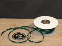 Защитная кабельная оплетка D10mm черно-зеленая