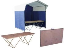 Столы и палатки для уличной торговли