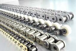 Steel drive chain PR, PV, PRI, roller, bushing, t