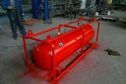 Mini Gas tank with the ability to install in a trailer.