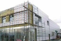 Installation of ventilated facades.