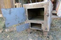 Welded potbelly stove