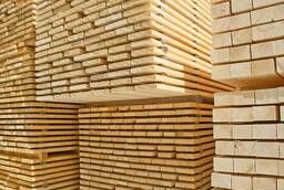 Lumber for export of coniferous species (pine, spruce, fir)