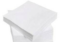 Салфетки бумажные белые 2-слойные 24х24