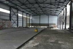 Construction of hangars. Steel structures.