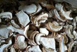Dried white mushroom of the first grade. Mushroom available in Moscow. B