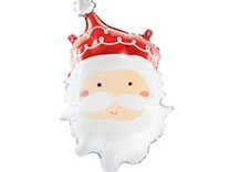 Фольгированная фигура Санта голова
