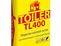 Клей для газоблока toiler TL 400