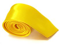 Желтые узкие галстуки-селедки оптом от 5 шт