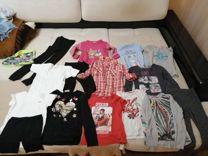 Вещи детские пакетом, футболки, шорты, рубашка, ко