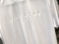 Givenсhу футболка с однотонным логотипом белый