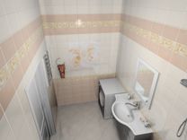 Панели пвх для ванной 3D Novita «Вальс бежевый»