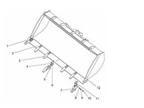 Пластина зуба ковша Z520010040 на погрузчик SEM 65