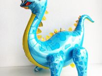 Ходячая Фигура Динозавр Диплодок Голубой шар