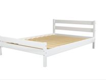Кровать двойная 1600 В-1 / Белый (массив)