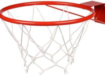 Баскетбольное кольцо металлическое с сеткой