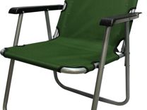 Кресло туристическое складное, цвет: зеленый
