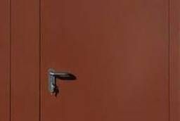 Дверь техническая коричневая