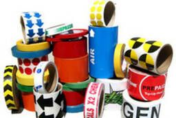 Adhesive tape with logo production