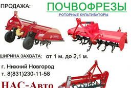 Почвофреза российского производства трактора уралец
