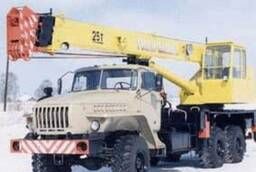 Rent a crane 25 tons all-terrain vehicle