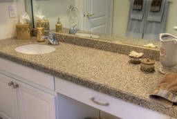 Bathroom countertops made of artificial stone