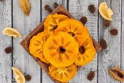 Dried persimmon chips